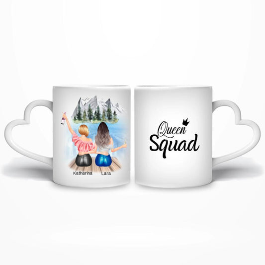 Beste Freundinnen - Personalisierbare Tasse