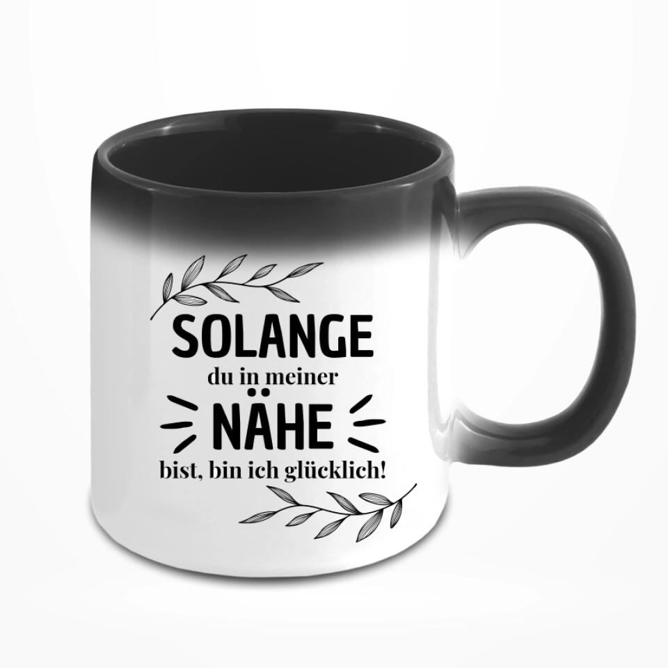 Pärchen mit Hund - Personalisierbare Tasse