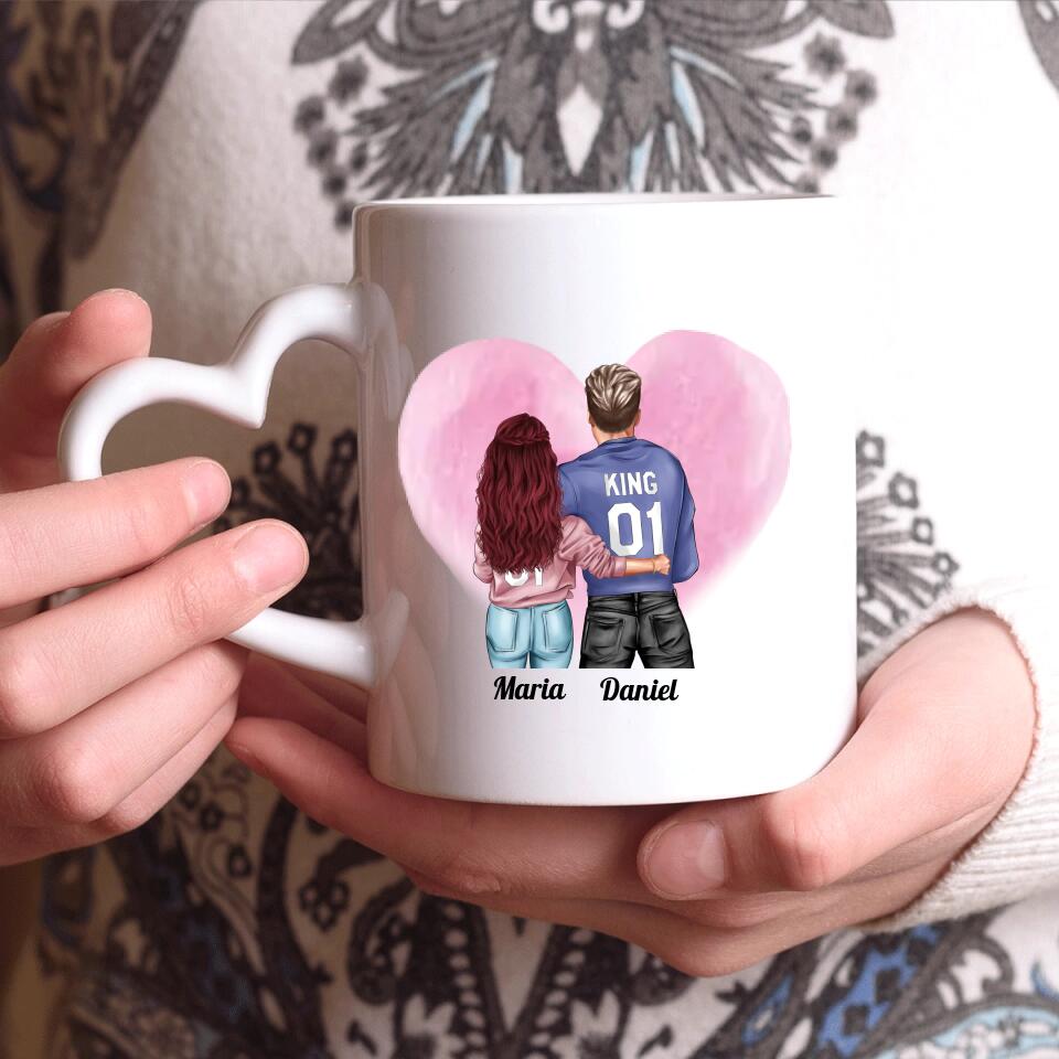 Pärchen King & Queen- Personalisierbare Tasse