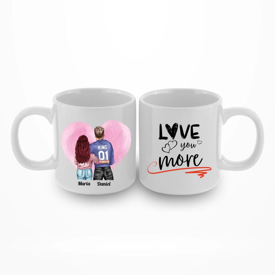 Pärchen King & Queen- Personalisierbare Tasse