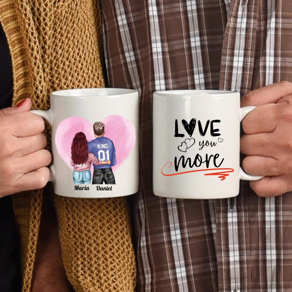 Pärchen King & Queen- Personalisierbare Tasse