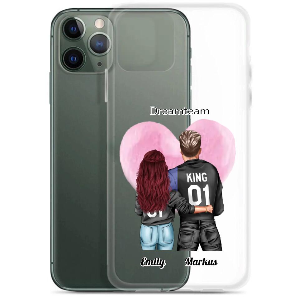 Pärchen King & Queen - Personalisierbare Handyhülle