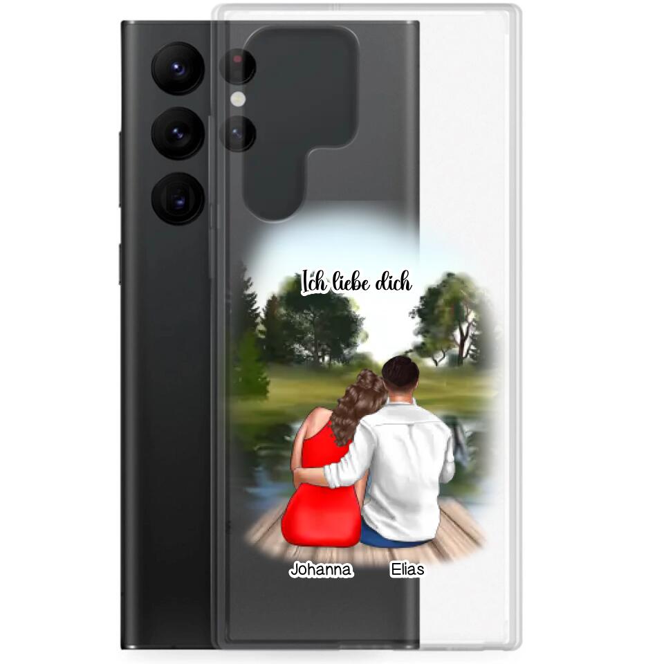 Pärchen am See - Personalisierbare Handyhülle
