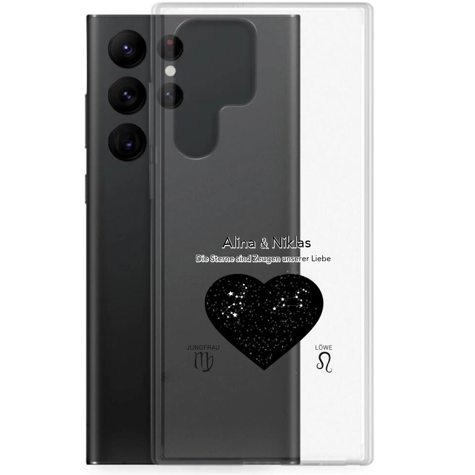 Sternzeichen Paar - Personalisierbare Handyhülle