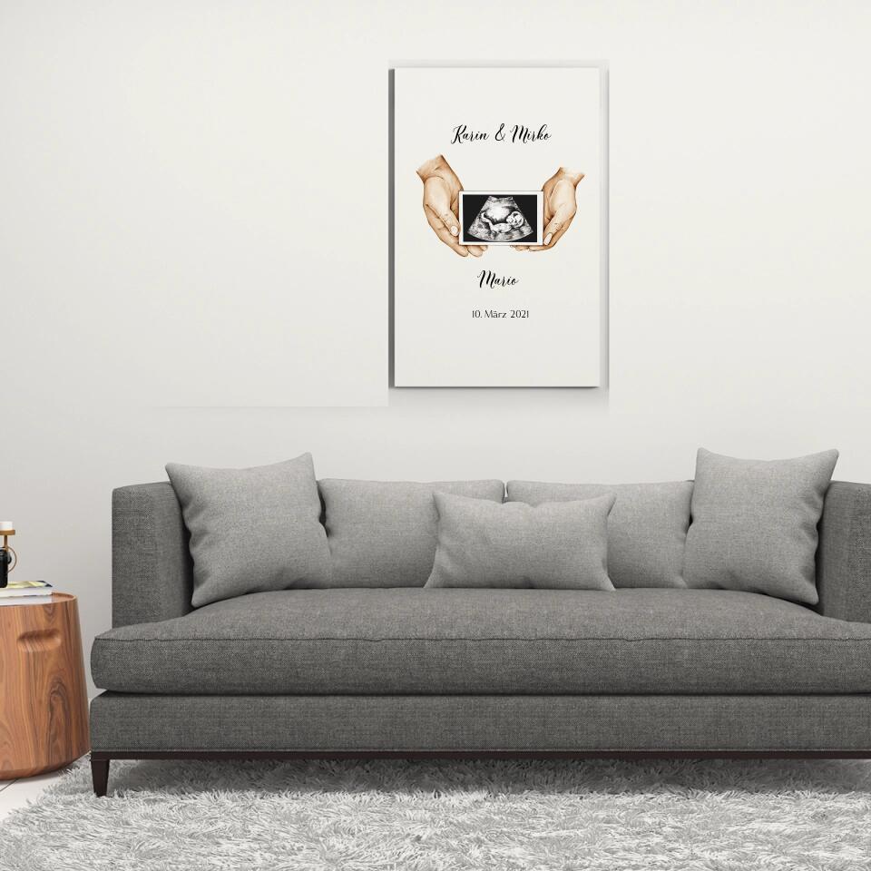 Ultraschall Bild - Personalisierbares Poster