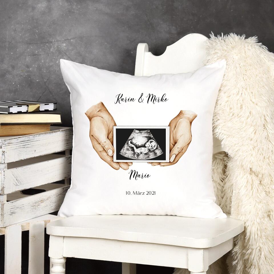 Ultraschall Bild - Personalisierbares Kissen