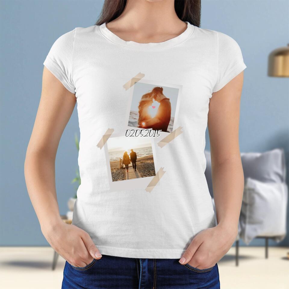 Polaroid Bild - Personalisierbares T-Shirt