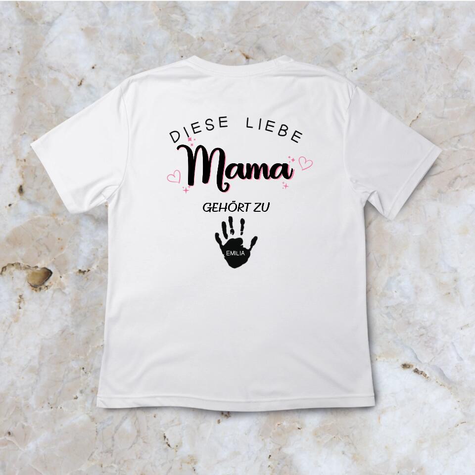 Liebe Mama - Personalisierbares T-Shirt