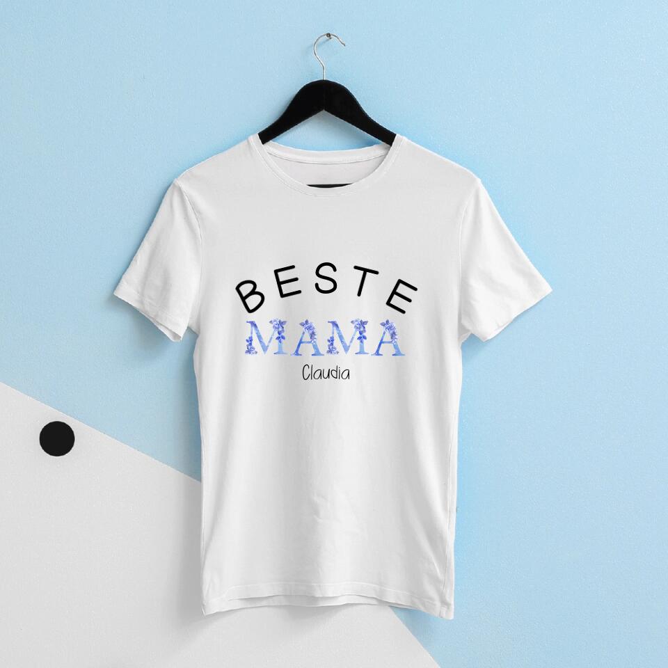 Beste Mama - Personalisierbares T-Shirt