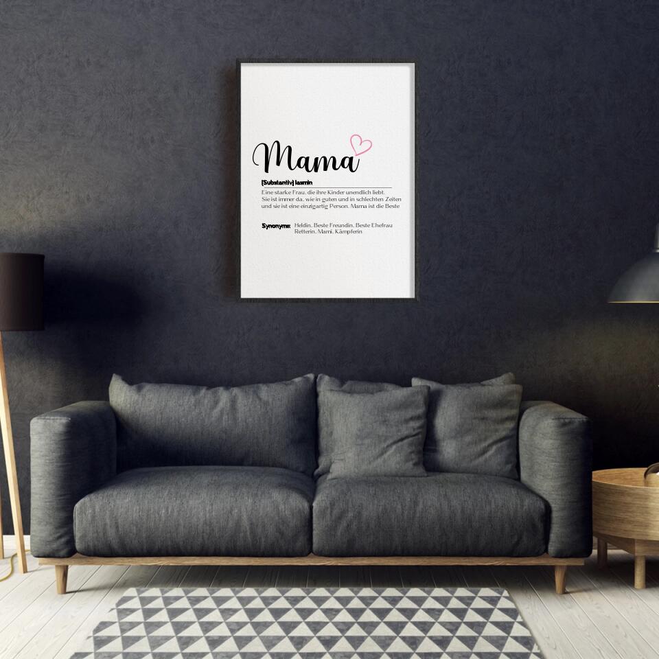 Mama Wort - Personalisierbares Poster