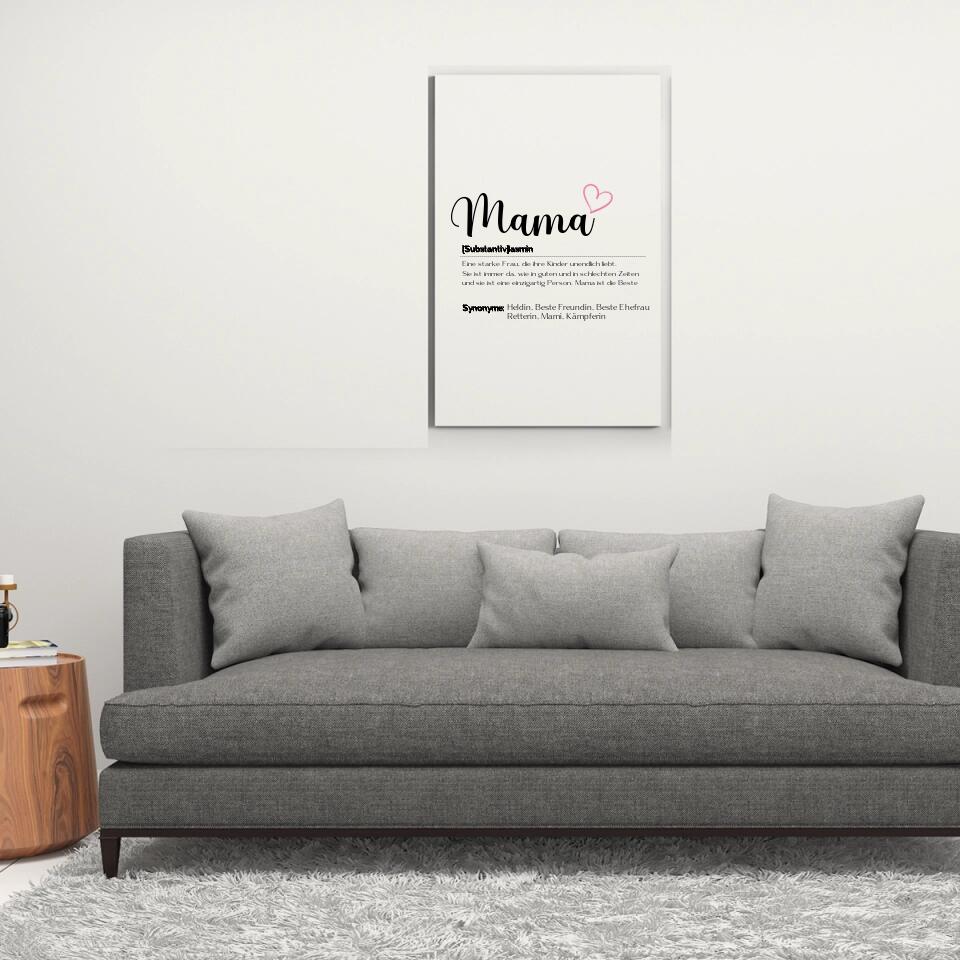 Mama Wort - Personalisierbares Poster