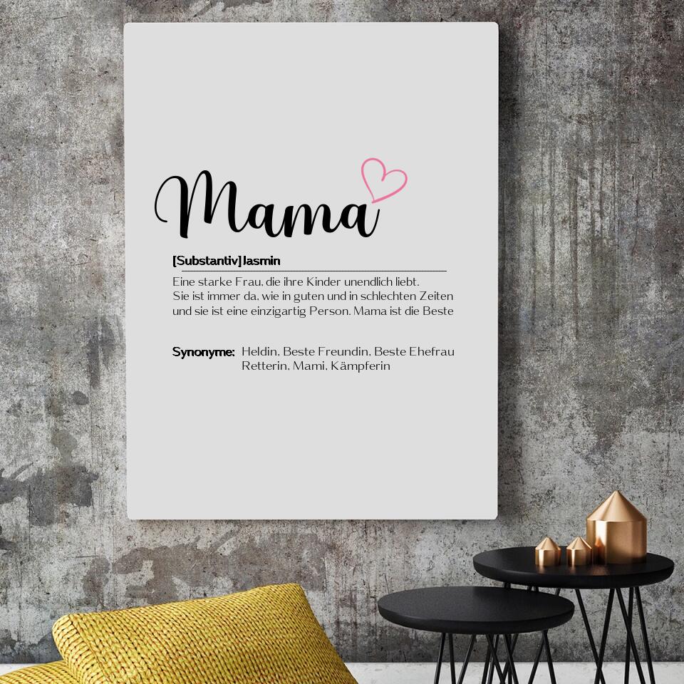 Mama Wort - Personalisierbares Poster