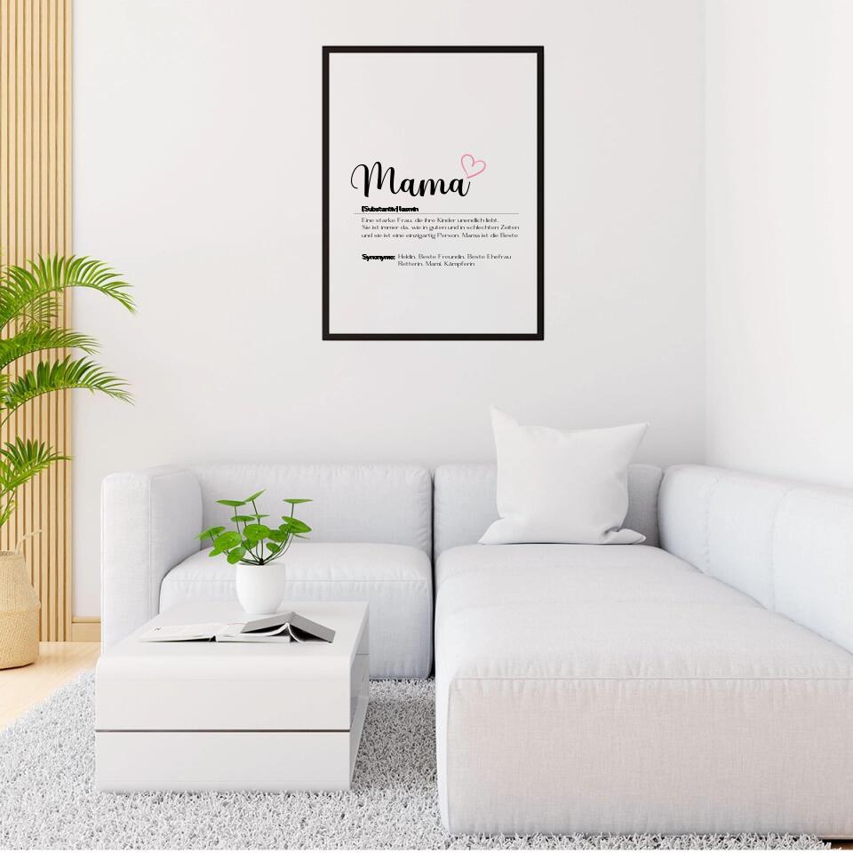 Mama Wort - Personalisierbares Poster