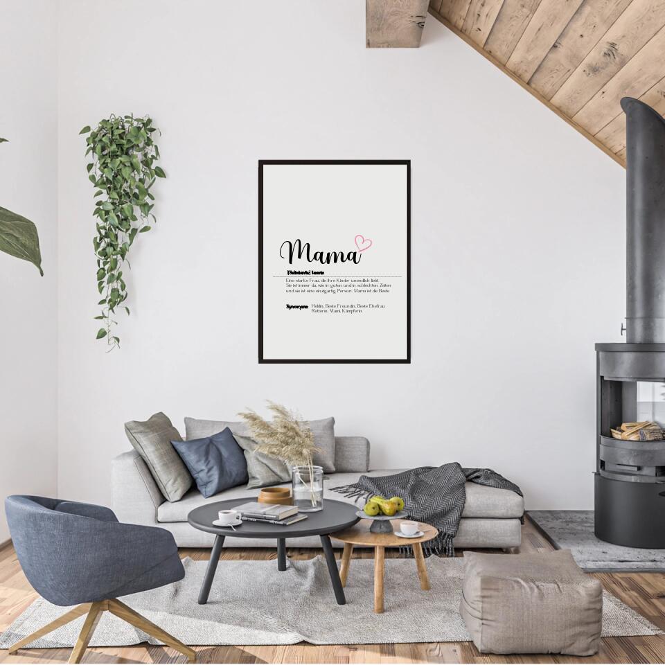 Mama Wort - Personalisierbares Poster
