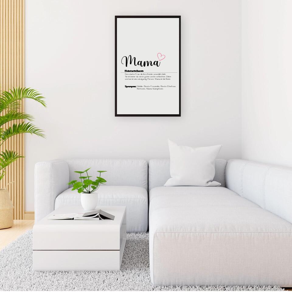 Mama Wort - Personalisierbares Poster