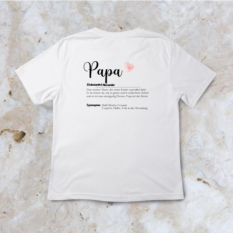 Mama Papa Wort - Personalisierbares T-Shirt