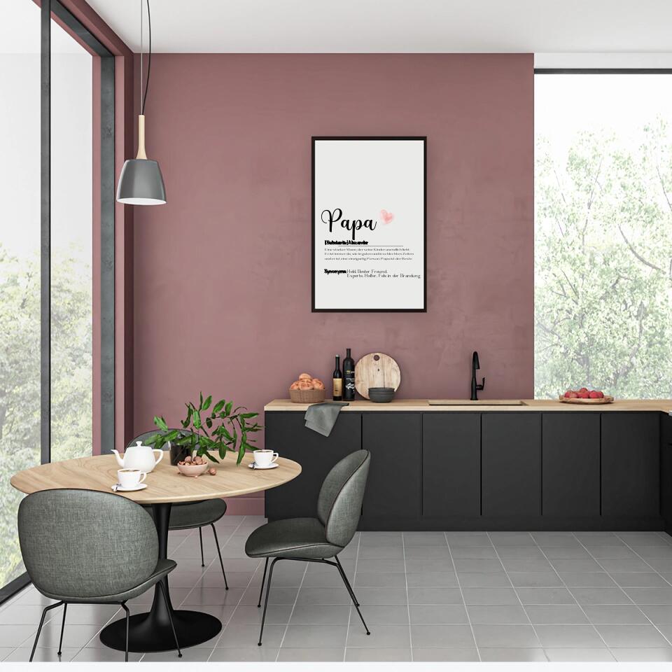Papa Wort - Personalisierbares Poster