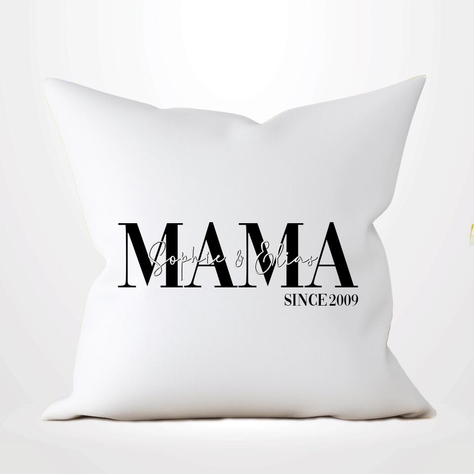 Mama und Papa - Personalisierbares Kissen