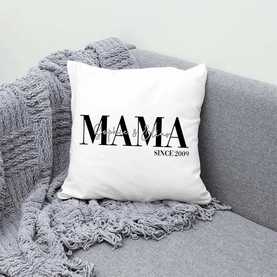 Mama und Papa - Personalisierbares Kissen