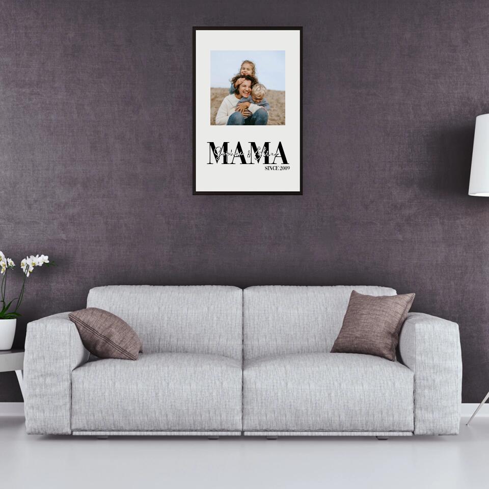Mama und Papa- Personalisierbares Poster