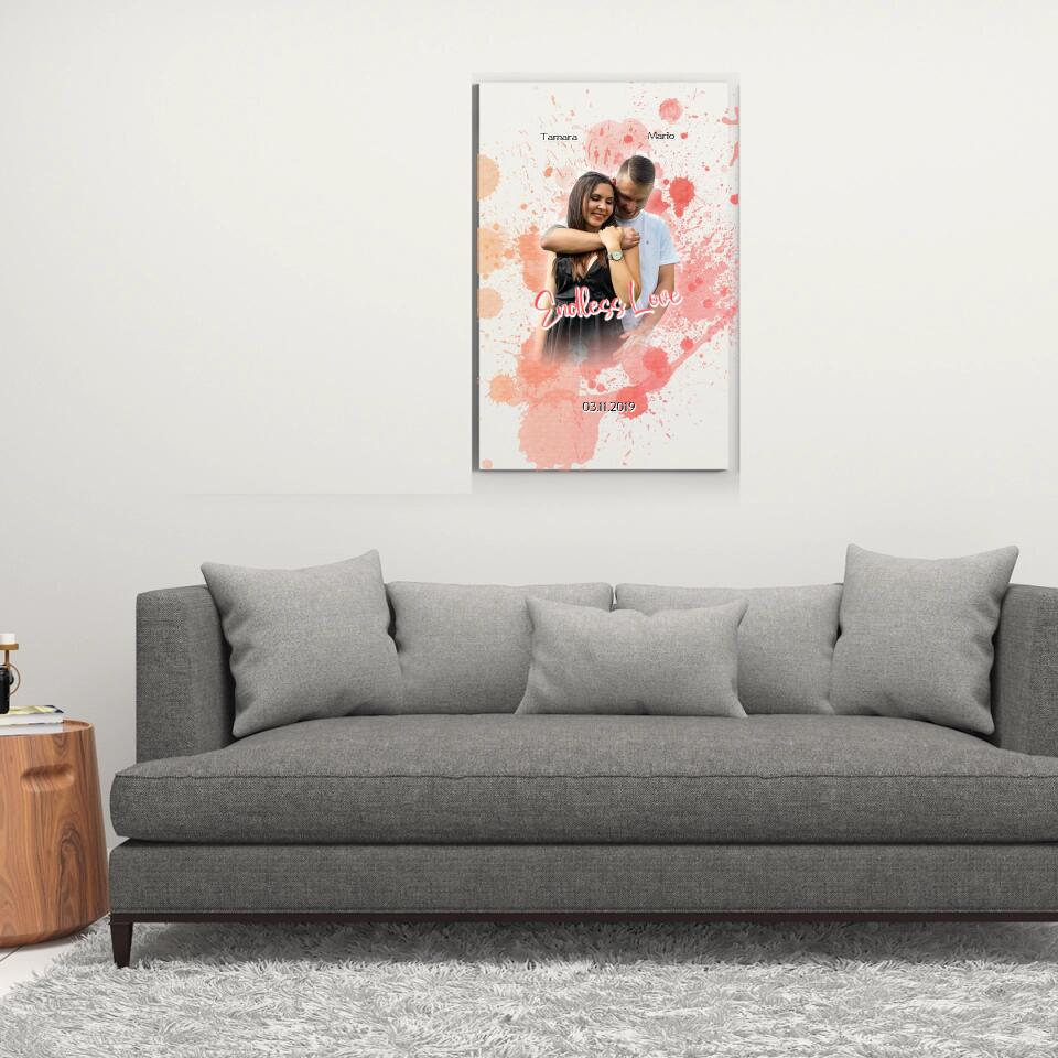 Endlose Liebe - Personalisierbares Poster