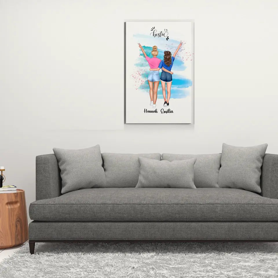 Holiday Besties - Personalisierbares Poster