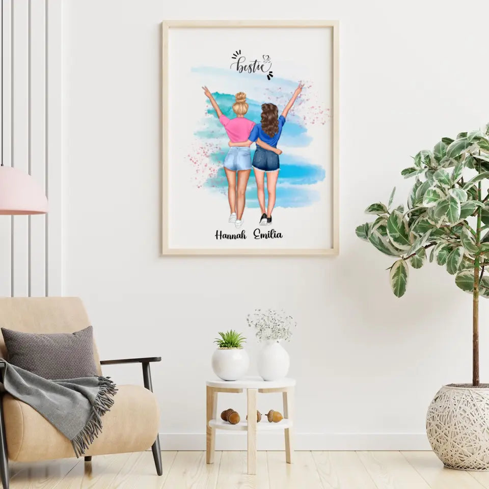 Holiday Besties - Personalisierbares Poster
