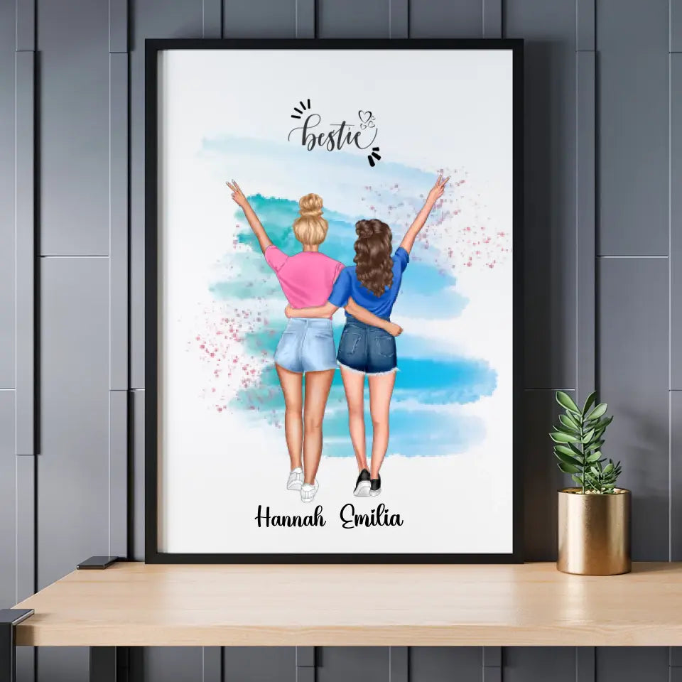 Holiday Besties - Personalisierbares Poster