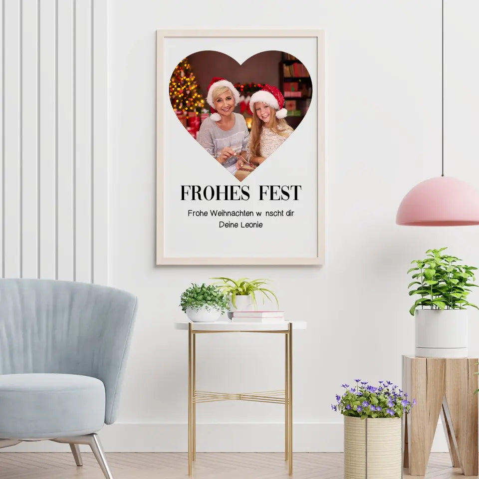 Frohes Fest - Personalisierbares Poster