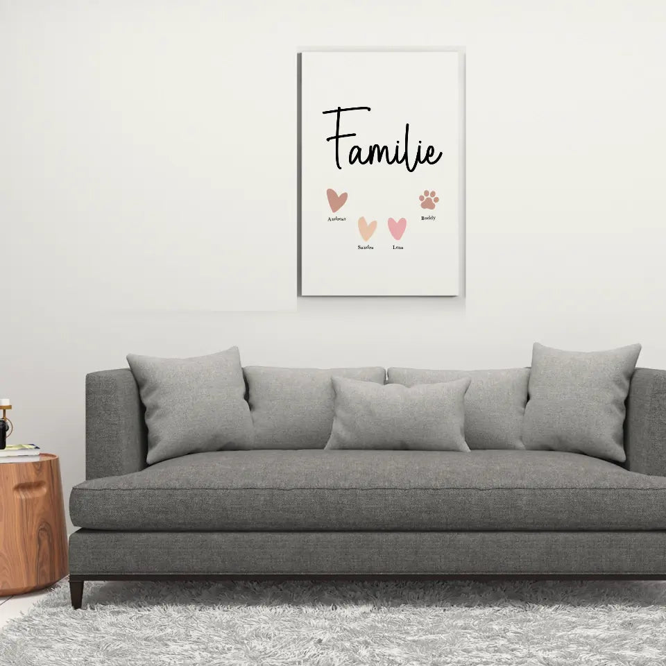 Familie - Personalisierbares Poster