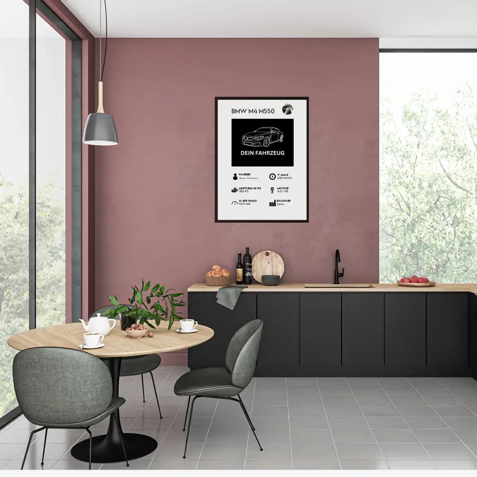 Fahrzeug Quartett - Personalisierbares Poster