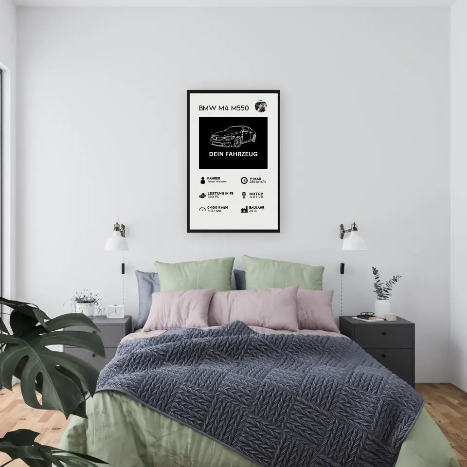 Fahrzeug Quartett - Personalisierbares Poster