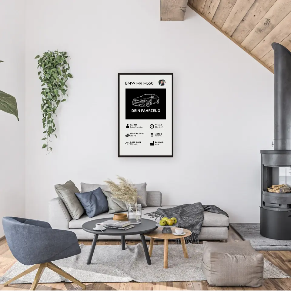 Fahrzeug Quartett - Personalisierbares Poster