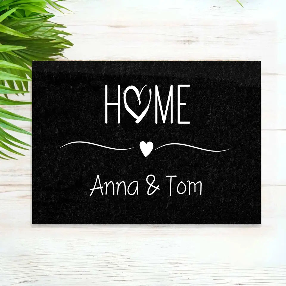 Home - Personalisierbare Fußmatte