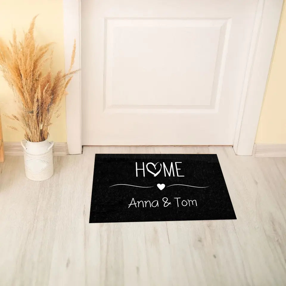 Home - Personalisierbare Fußmatte