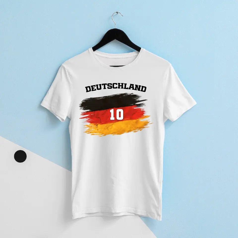 Deutschland EM Shirt mit Nummer - Personalisierbares T-Shirt