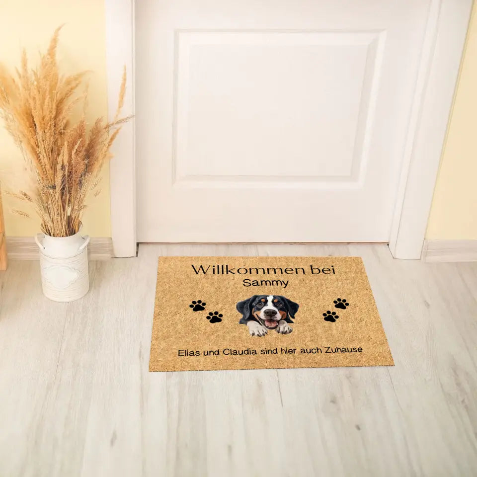 Willkommen Haustier - Personalisierbare Fußmatte