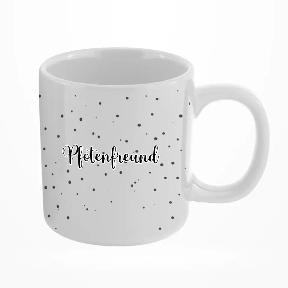 Hundmotiv mit Namen - Personalisierbare Tasse