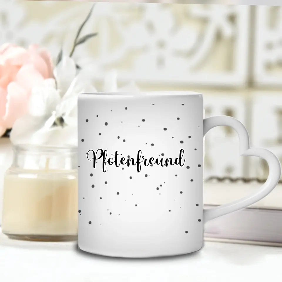 Hundmotiv mit Namen - Personalisierbare Tasse
