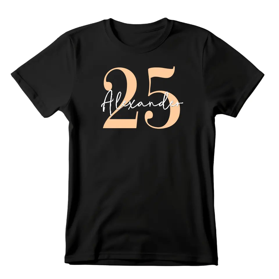 Geburtstags T-Shirt mit Namen - Personalisierbares T-Shirt