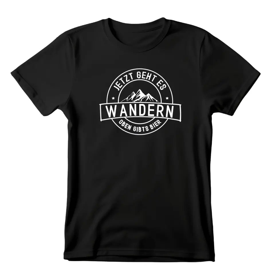 Jetzt geht es wandern - Personalisierbares T-Shirt