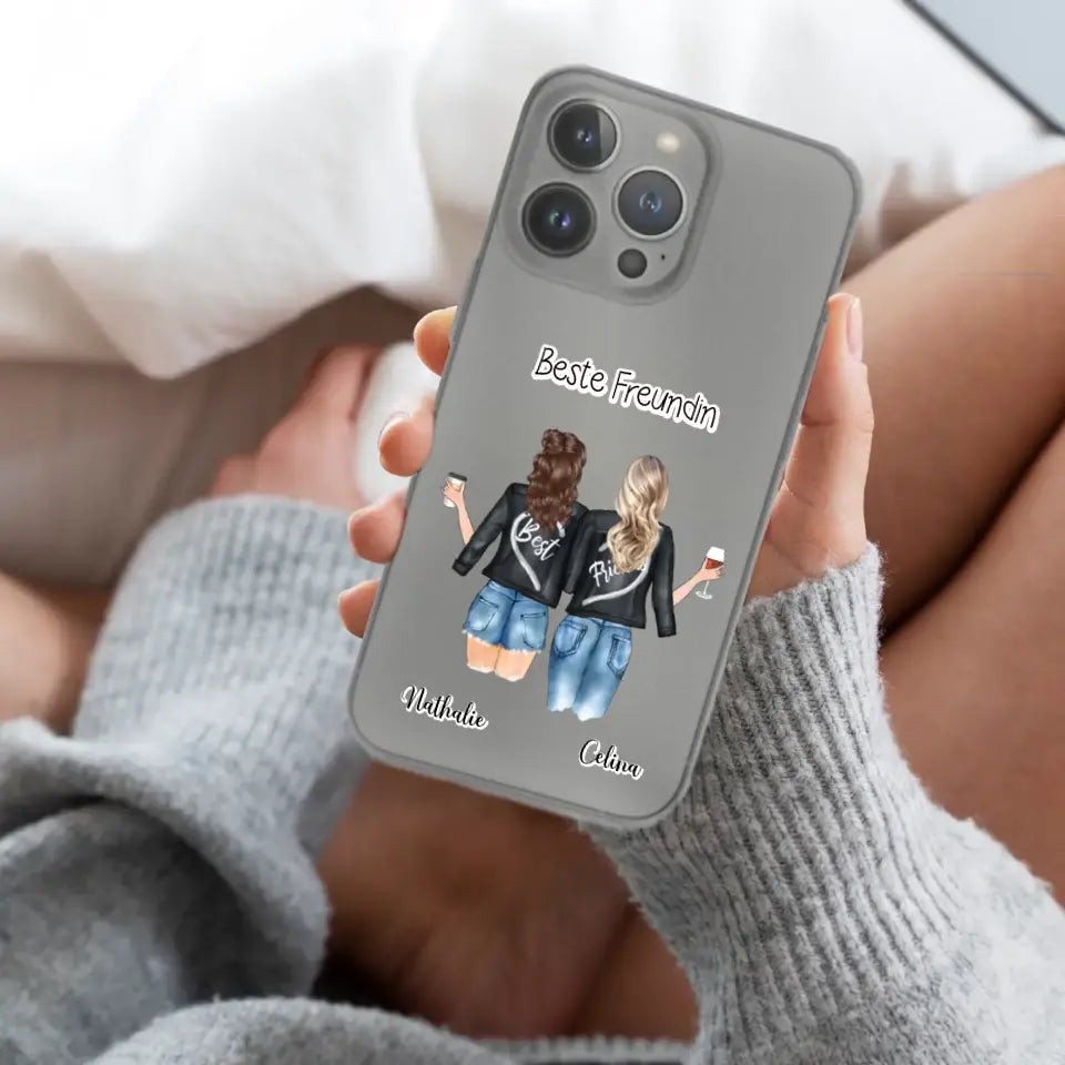 Beste Freundin mit Wunschtext - Personalisierbare Handyhülle