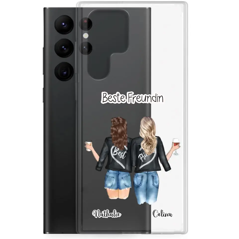 Beste Freundin mit Wunschtext - Personalisierbare Handyhülle