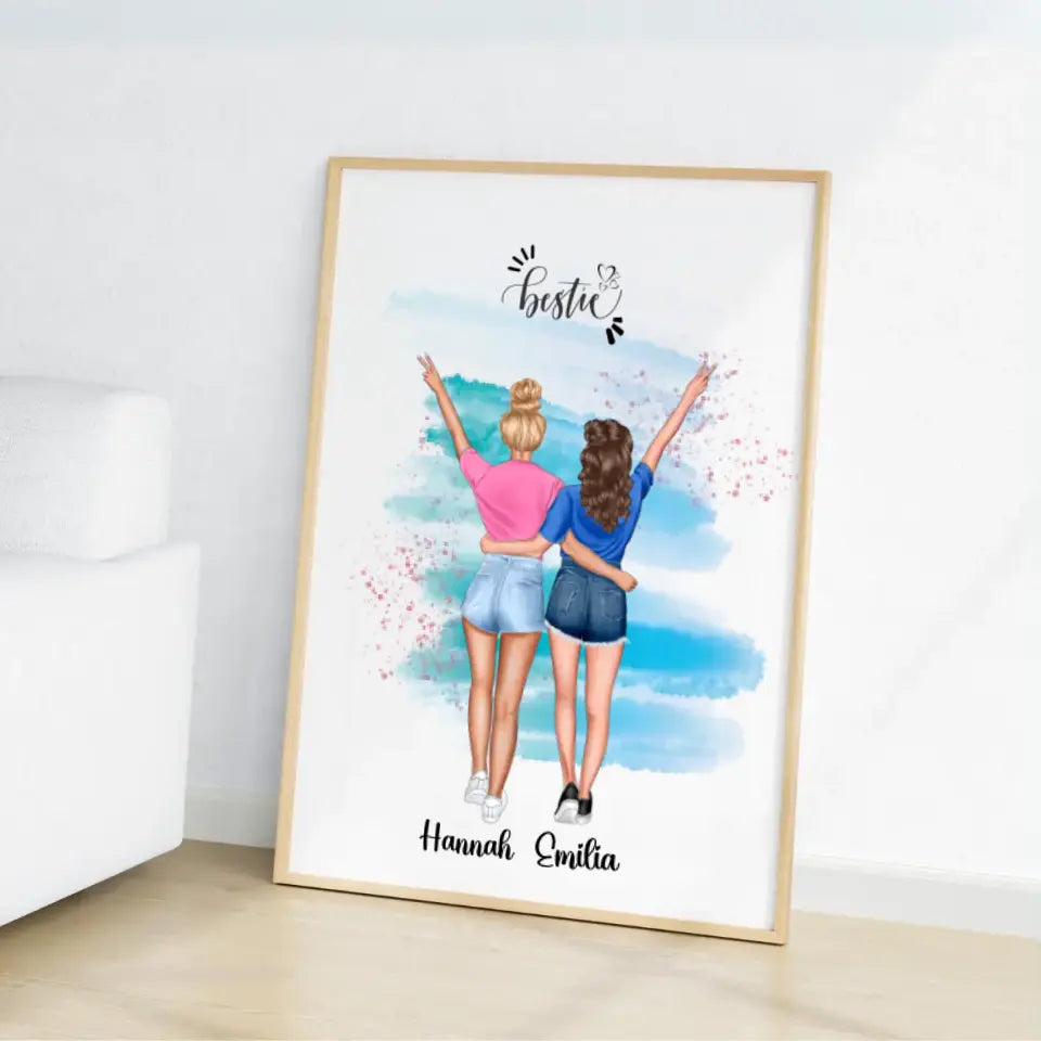 Holiday Besties - Personalisierbares Poster