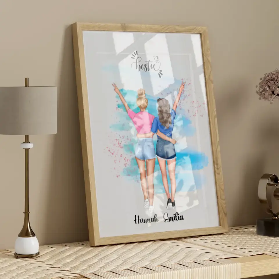 Holiday Besties - Personalisierbares Poster