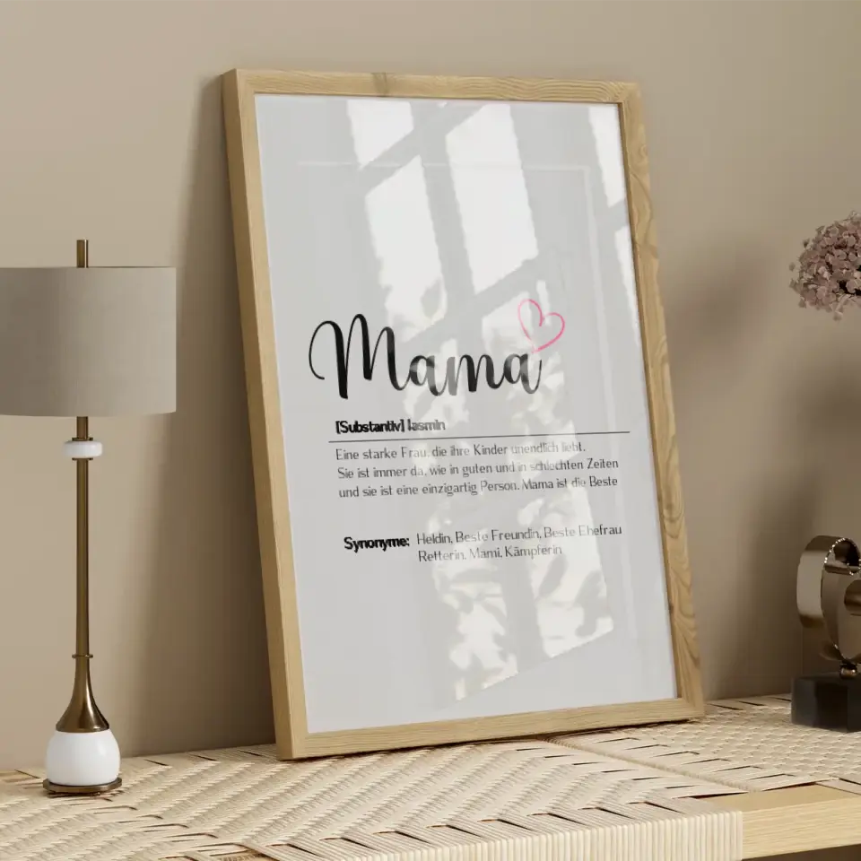 Mama Wort - Personalisierbares Poster