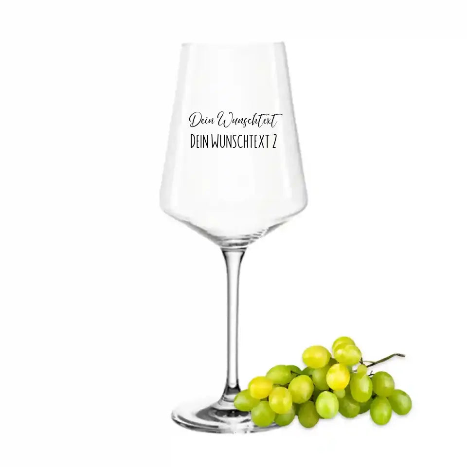 Weinglas mit Wunschtext - Personalisierbares Weinglas
