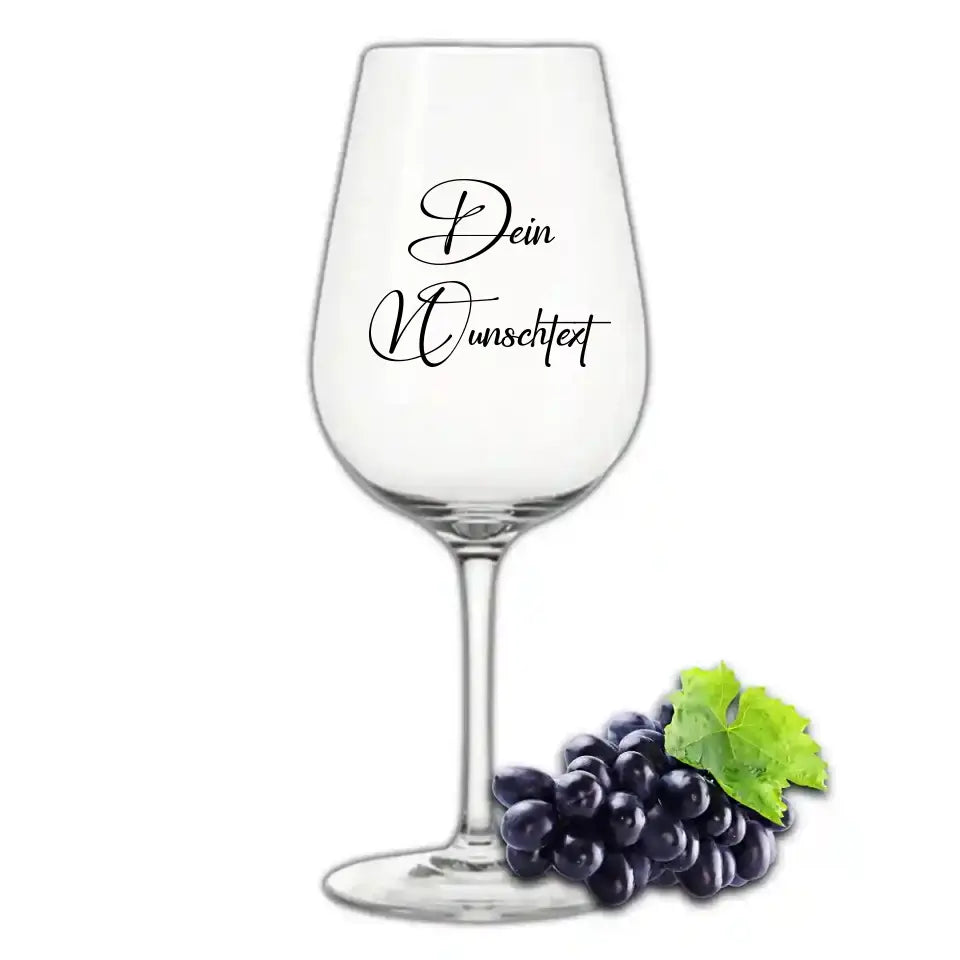 Weinglas mit Wunschgravur - Personalisierbares Weinglas