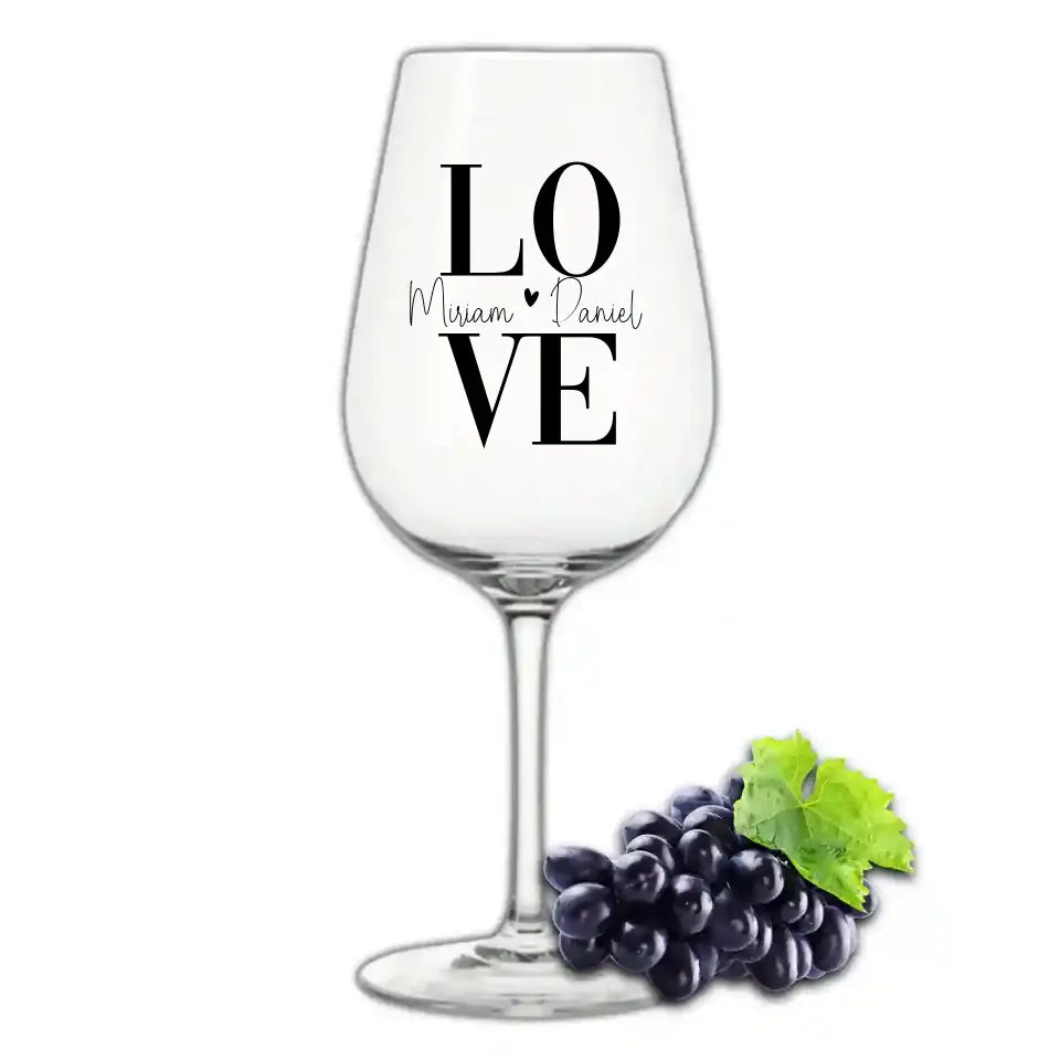 Weinglas mit Gravur - Personalisierbares Weinglas