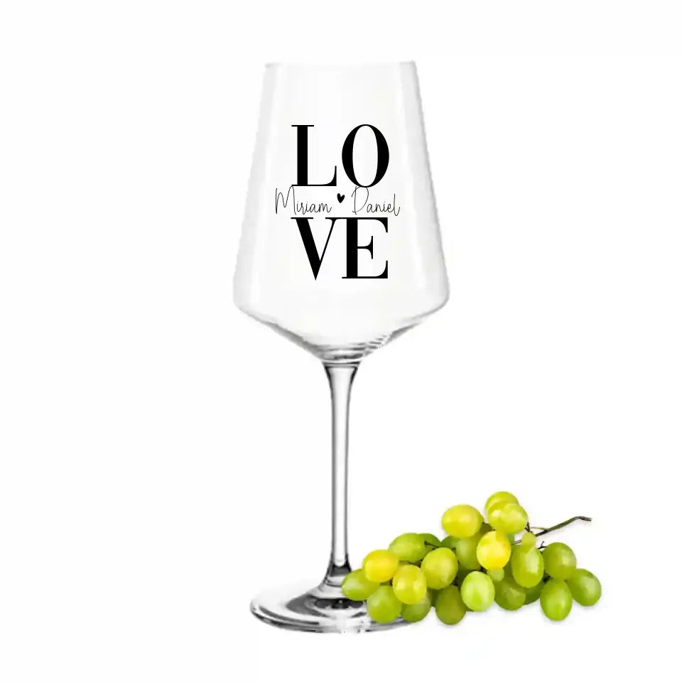 Weinglas mit Gravur - Personalisierbares Weinglas